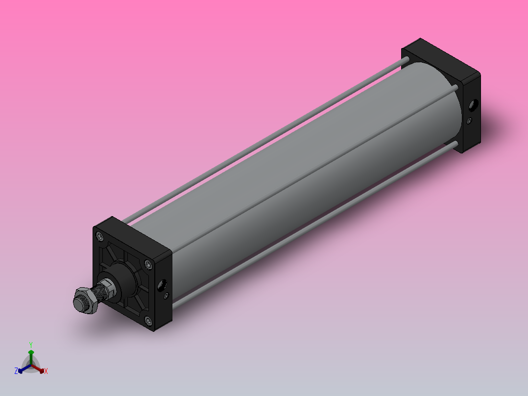 SC气缸SC标准气缸系列SC-125X700-S主视图