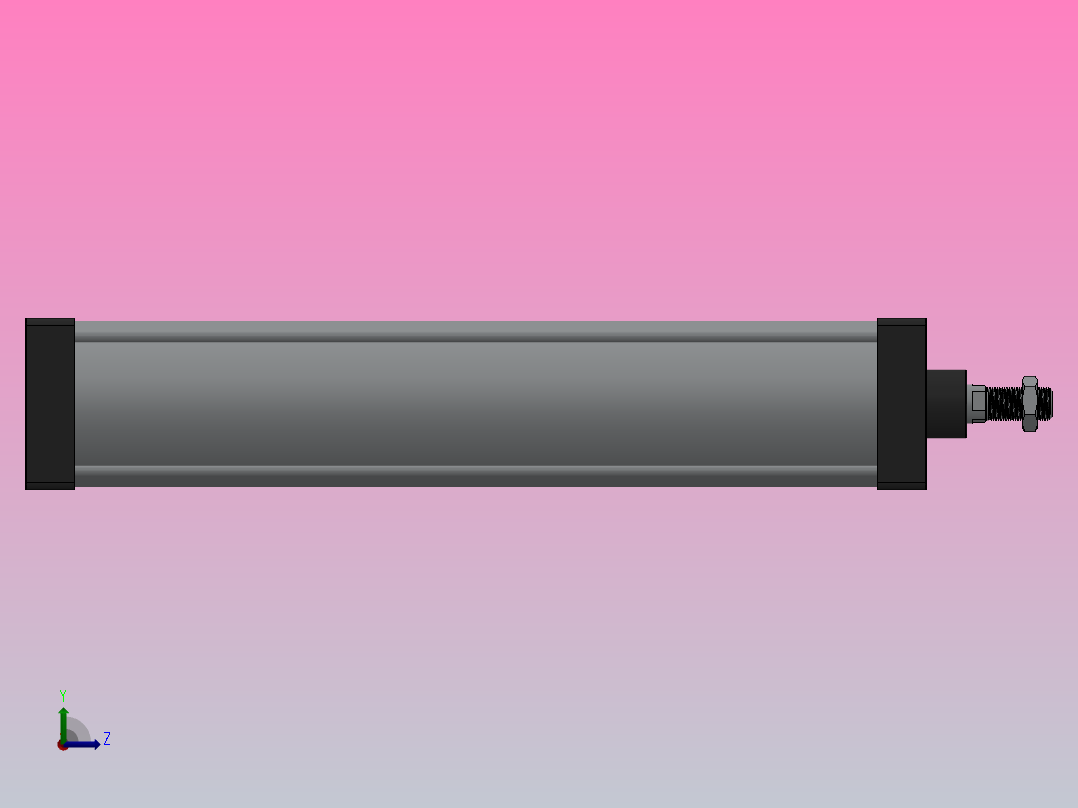 SC气缸SC标准气缸系列SC-125X700-S左视图