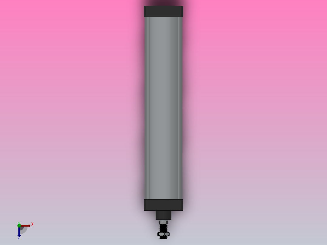 SC气缸SC标准气缸系列SC-125X700-S俯视图