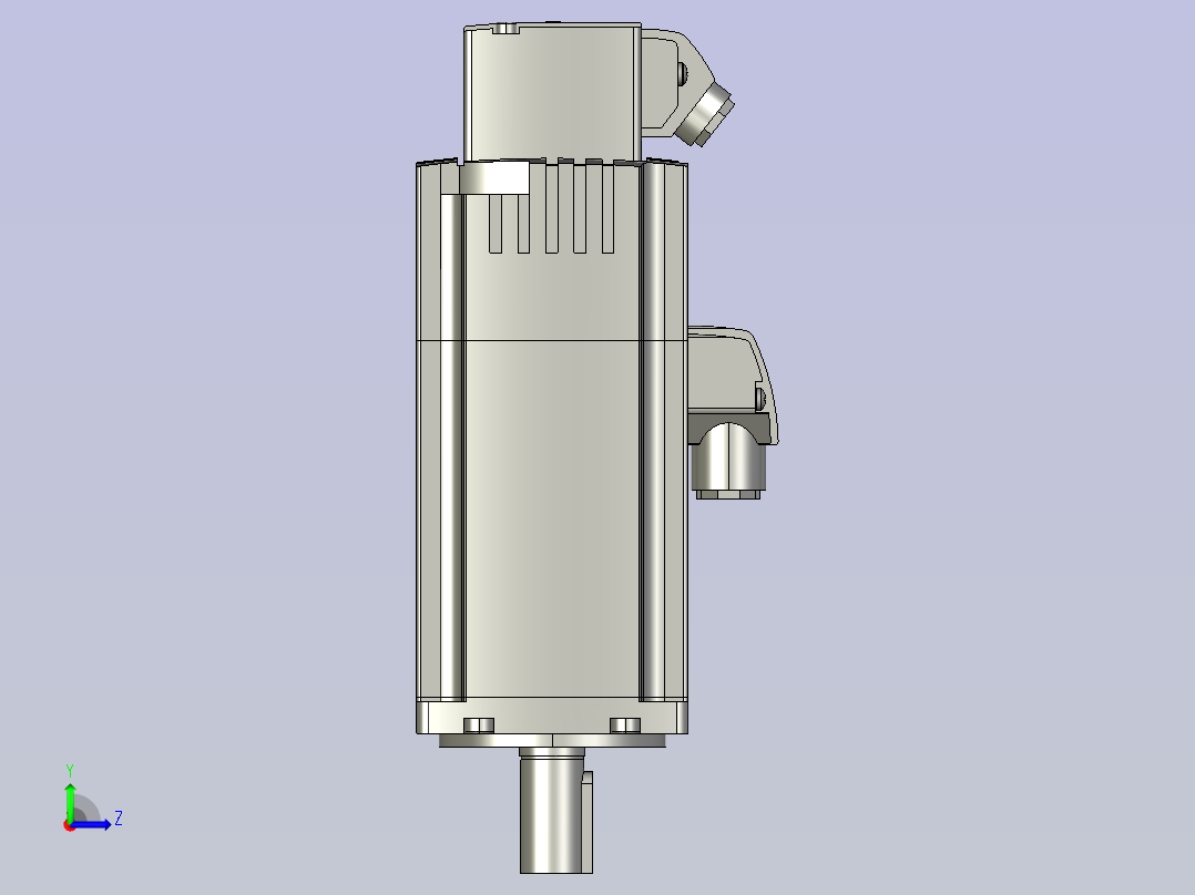 伺服电机1FL6034-2AF21-1AB1_3D_066b8c71c25d9a4d56265d4fc9f45af6-1111左视图