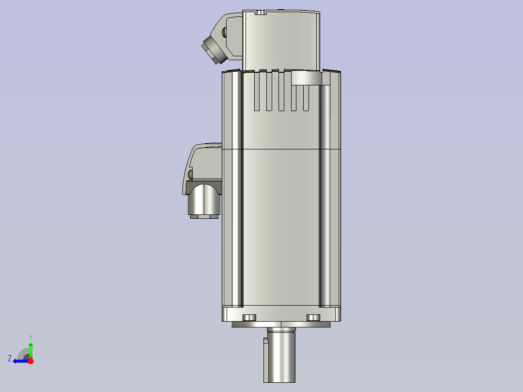 伺服电机1FL6034-2AF21-1AB1_3D_066b8c71c25d9a4d56265d4fc9f45af6-1111右视图