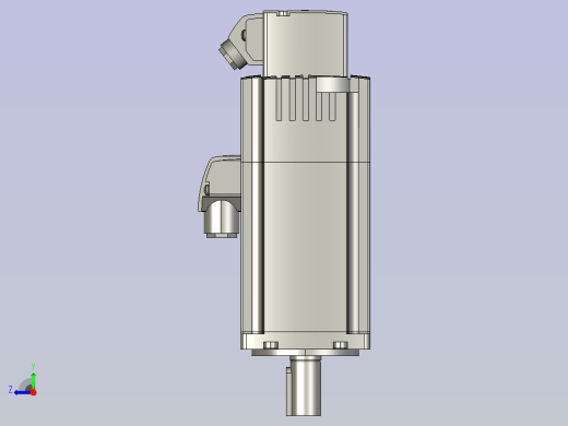伺服电机1FL6034-2AF21-1AB1_3D_066b8c71c25d9a4d56265d4fc9f45af6-1111右视缩略图