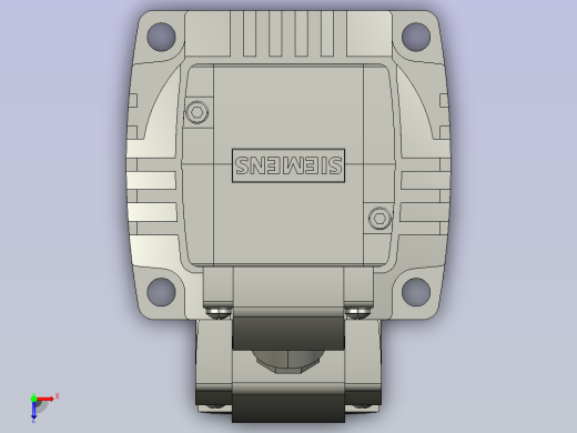 伺服电机1FL6034-2AF21-1AB1_3D_066b8c71c25d9a4d56265d4fc9f45af6-1111俯视缩略图