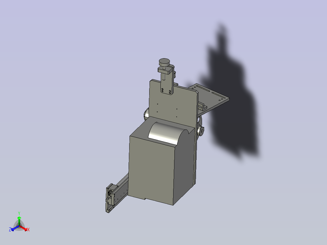 M009F贴标机正等轴测图