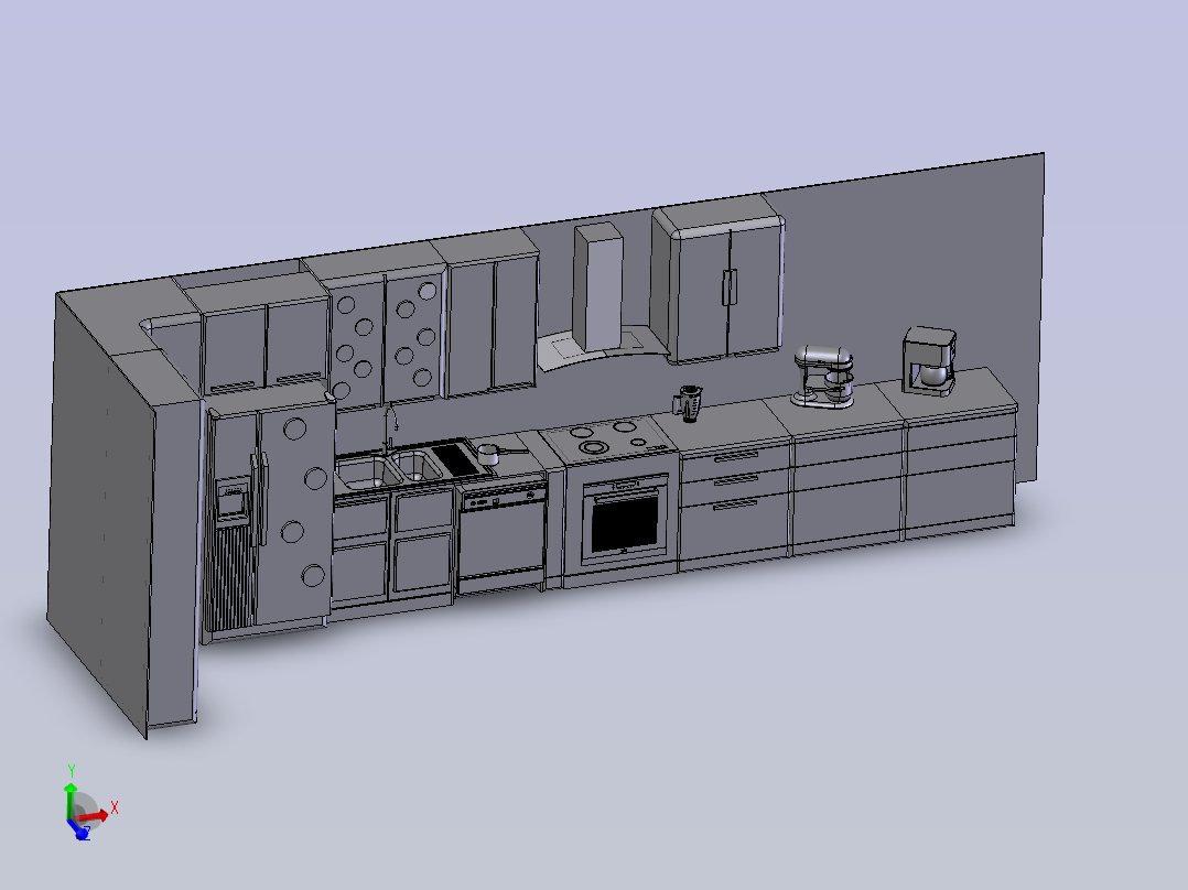 厨房设计主视图