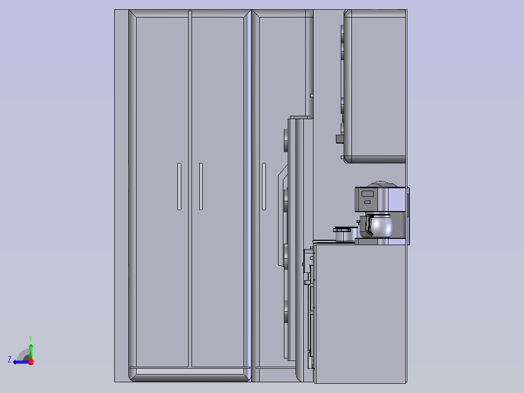 厨房设计右视图