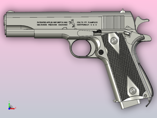 柯尔特M1911A1手枪前视缩略图