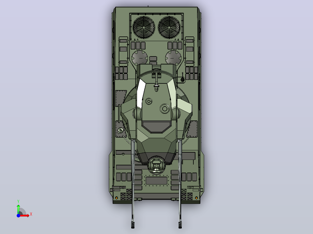 gepard SPAA 防空35毫米-概念前视图