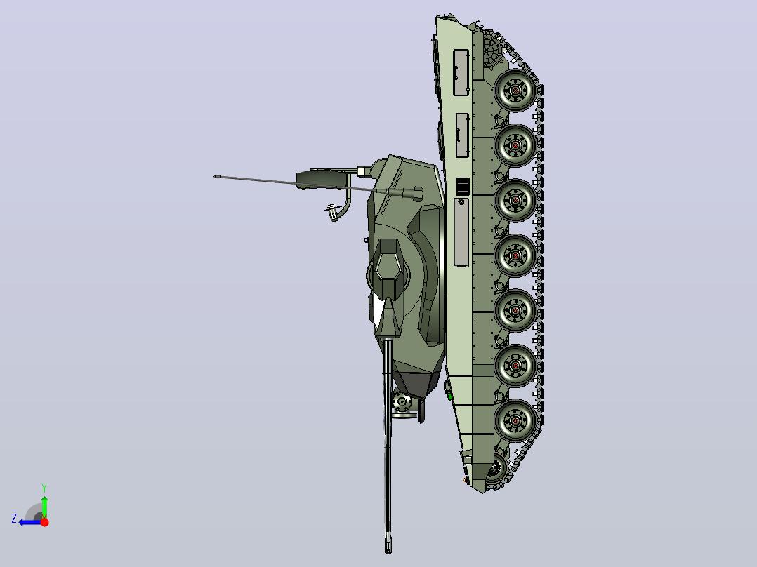 gepard SPAA 防空35毫米-概念右视图