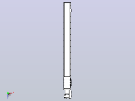 机器人皮带驱动直线轴TPA-GCB-120-P70-L1200-QR-M20-N3俯视缩略图