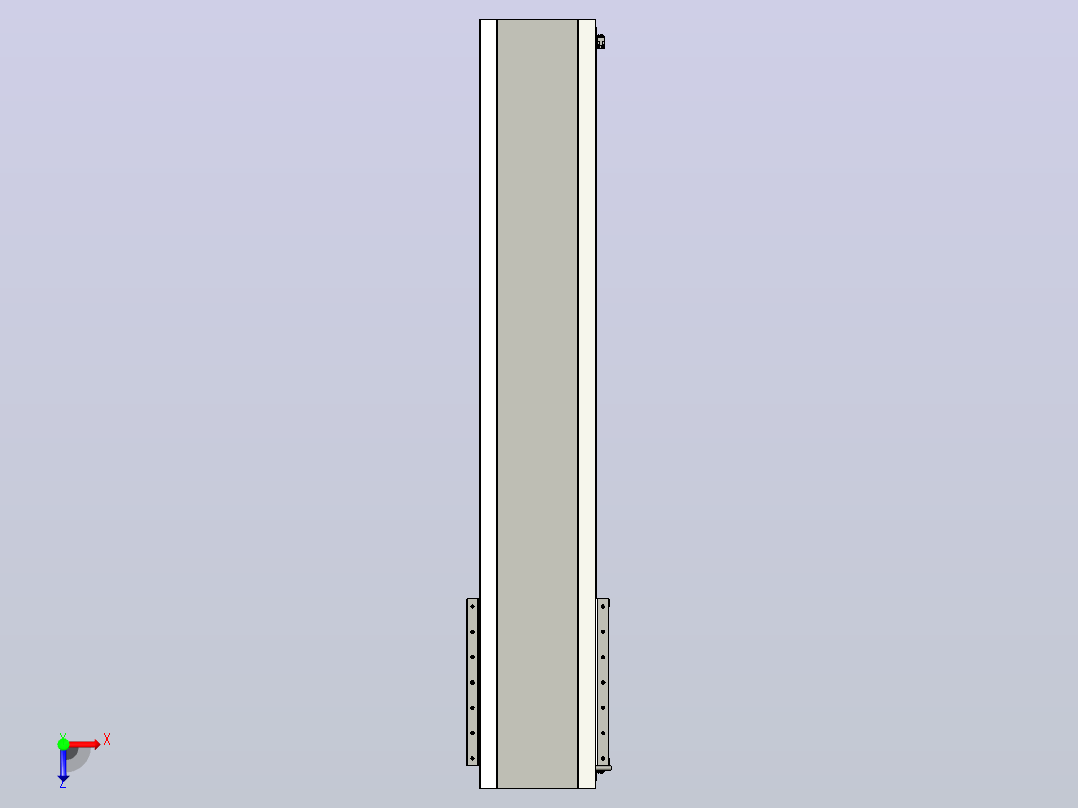 直驱直线电机轴TPA-LNP-230D-P33-L1080-C-1-3-C-10-N3(磁栅尺)俯视图