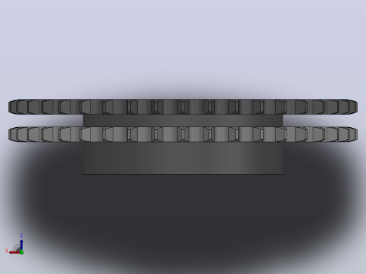 直孔链轮10B型_40-10B-2俯视缩略图