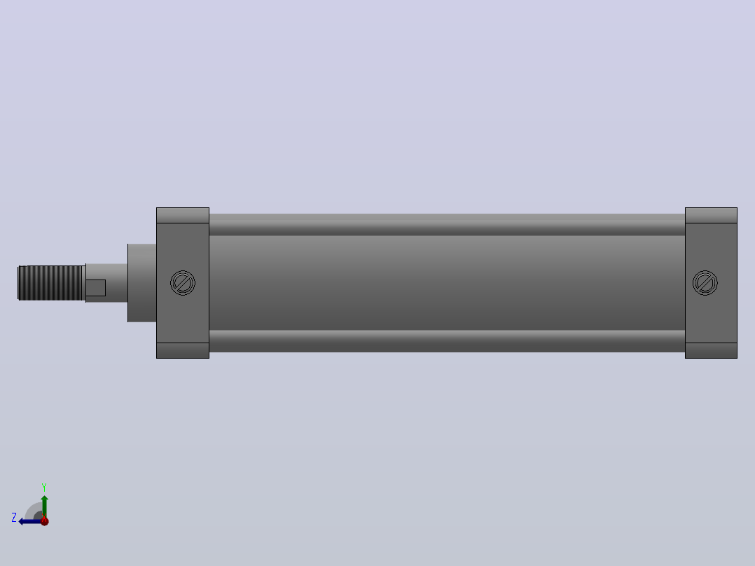 双作用气缸（XQGA（B）系列）[XQGBKn-SD-63×200]右视图