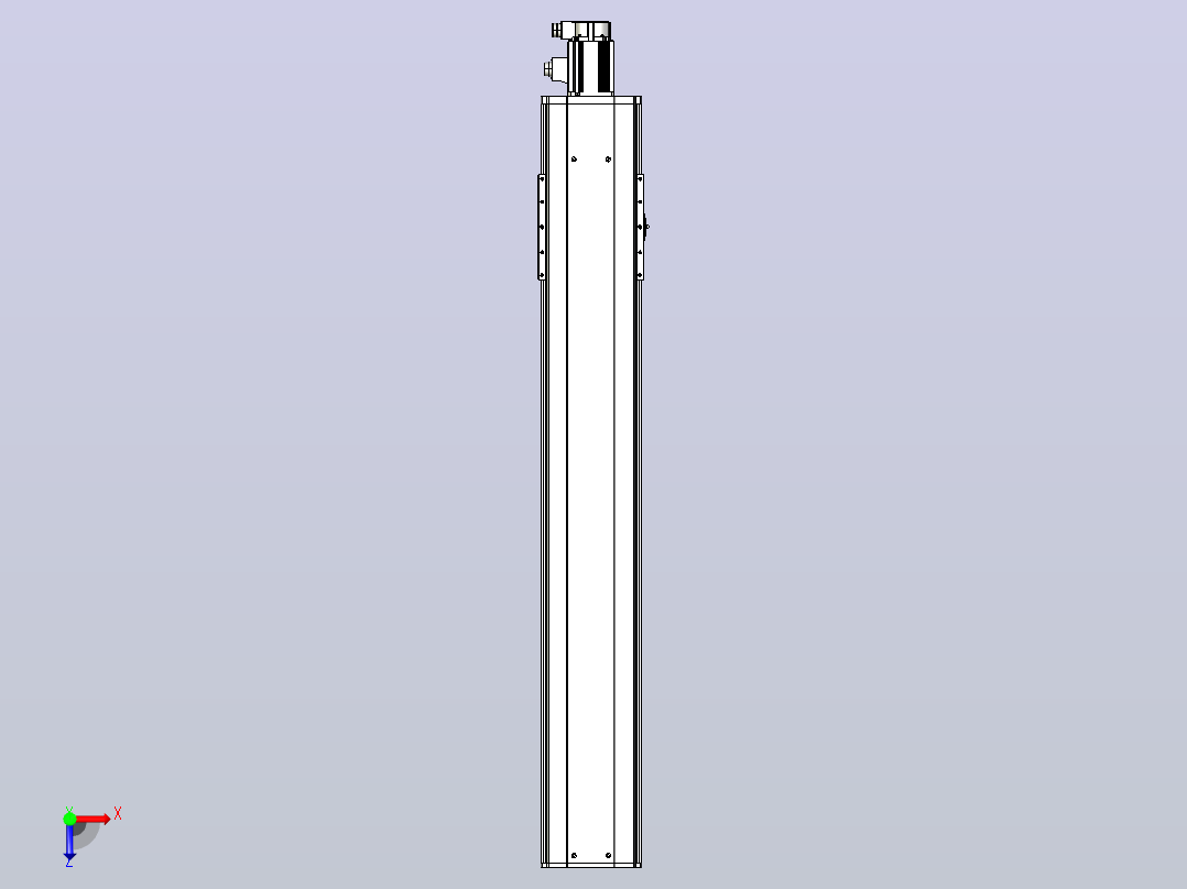 日规模组半封闭丝杆TPA-HNR-220D-3210C-L1200-M-Y-P1K-N3俯视图