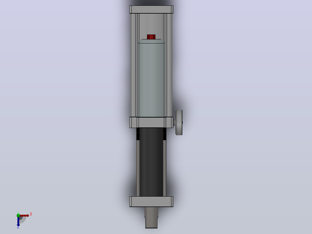 MPTC-5T[MPTC-63-15-5T]直压式增压缸俯视图