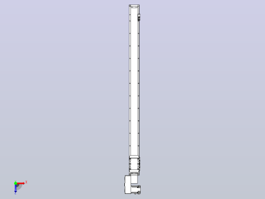 机器人皮带驱动直线轴TPA-GCB-80-P60-L1150-QL-M20-N3俯视缩略图