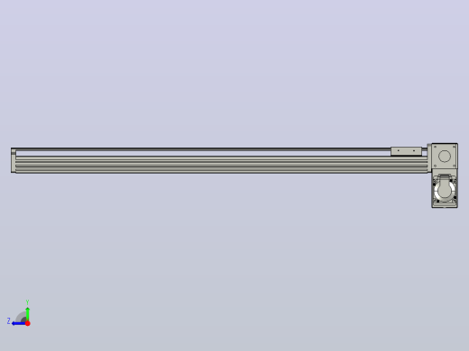 皮带直线轴半封闭可选导轨TPA-HNB-85D-90-L900-RP-C-P20-N3右视缩略图