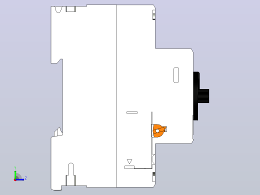 手动电机起动器ABB MS325.a3d左视缩略图