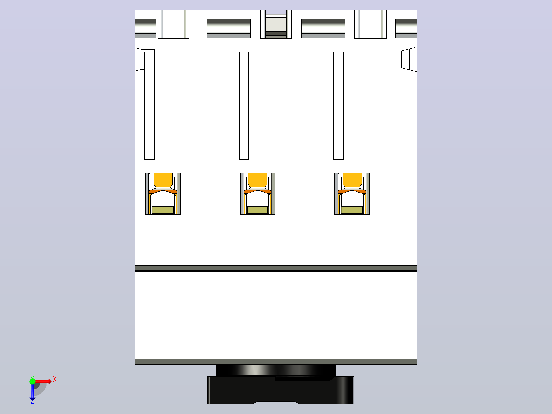 手动电机起动器ABB MS325.a3d俯视图