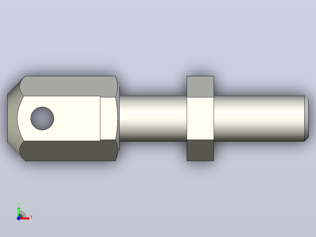 标准头链条连接杆零件[DPLPNG12A-L]前视图