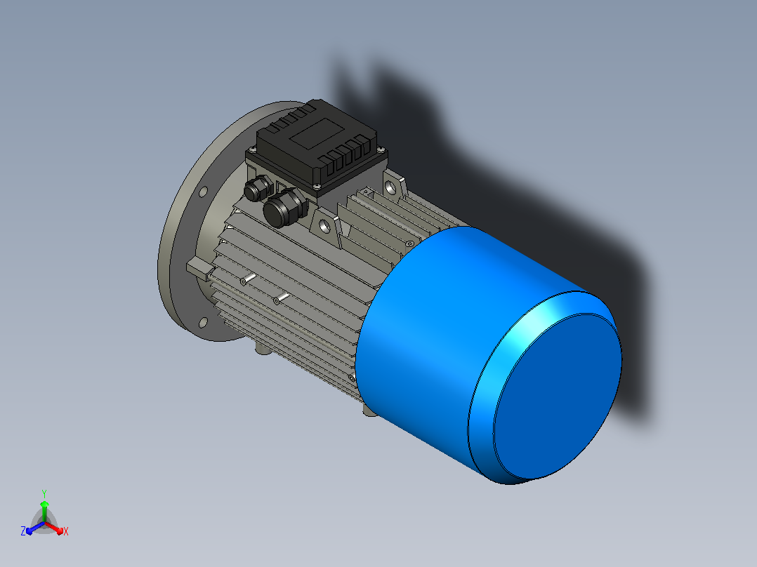 Motovario摩多利电机 DB132MLIC411B530038X80NOMSS-NOA001-STD1主视图