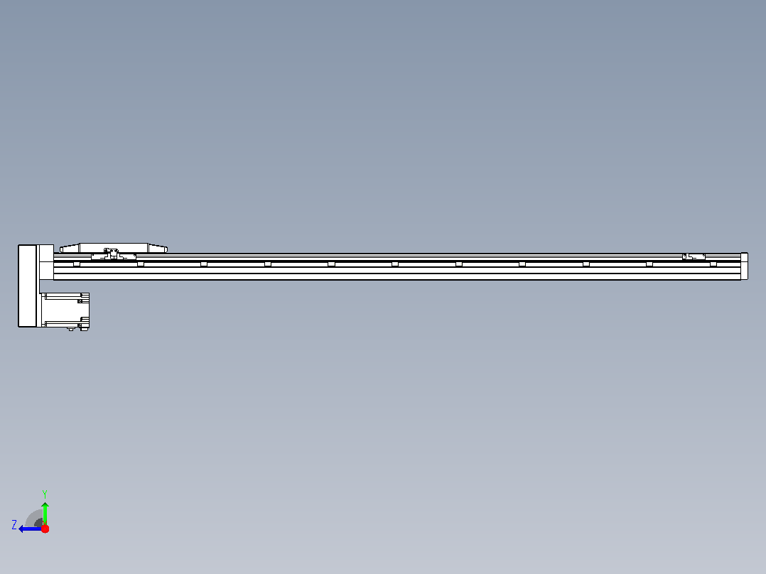 滚珠丝杠直线轴内置导轨TPA-GCR-170-2510C-L1350-MP-M75-N3右视图