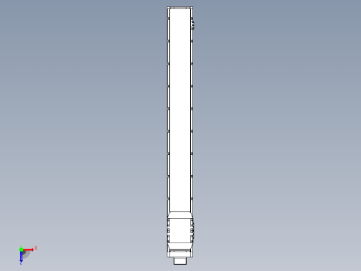 滚珠丝杠直线轴内置导轨TPA-GCR-170-2510C-L1350-MP-M75-N3俯视缩略图