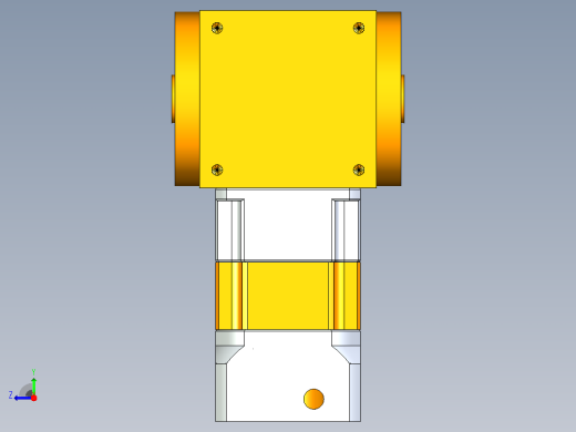 PW110双孔 PGH90-L2 19-70-90-M6 PW110转向器 双孔输出 带90 斜齿行星减速机右视缩略图