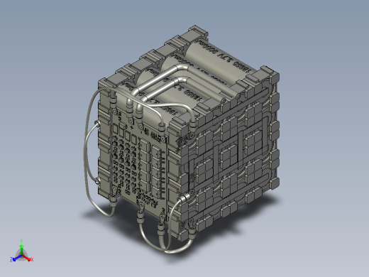 18650锂离子电池组12V 36000毫安时正等轴测缩略图