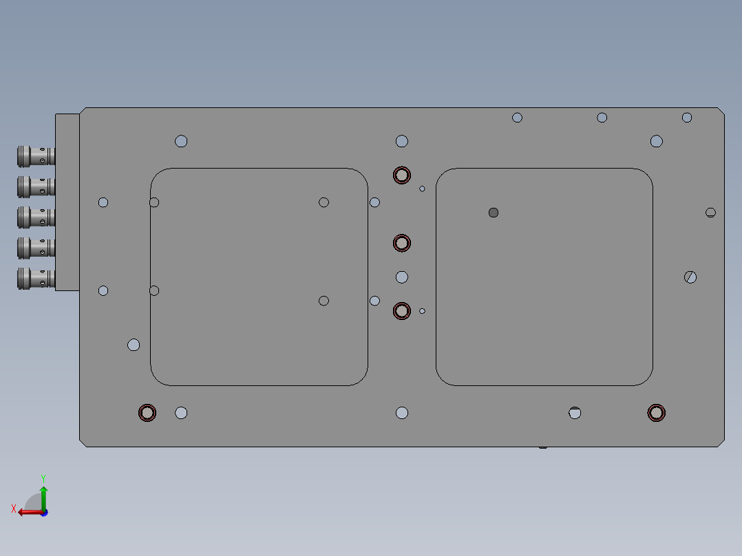 弯管液压夹具后视图
