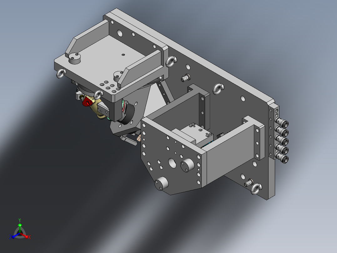 弯管液压夹具正等轴测图