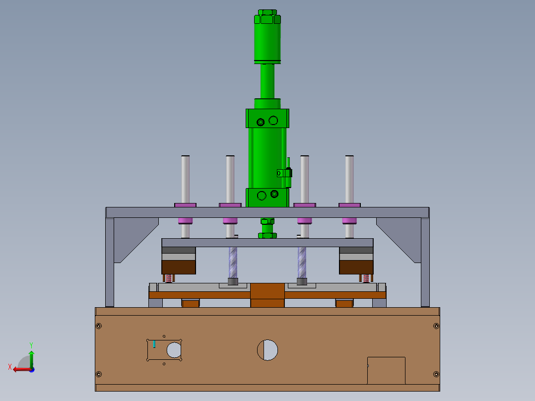 上盖按键热熔治具 sw17可编辑后视图
