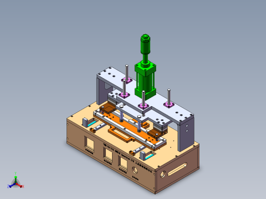 上盖按键热熔治具 sw17可编辑正等轴测缩略图