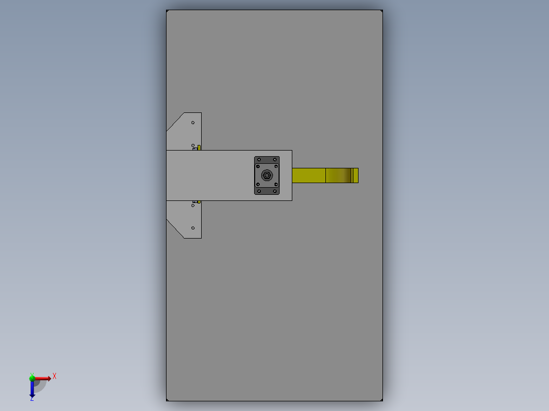 万能大型夹具sw18可编辑俯视图