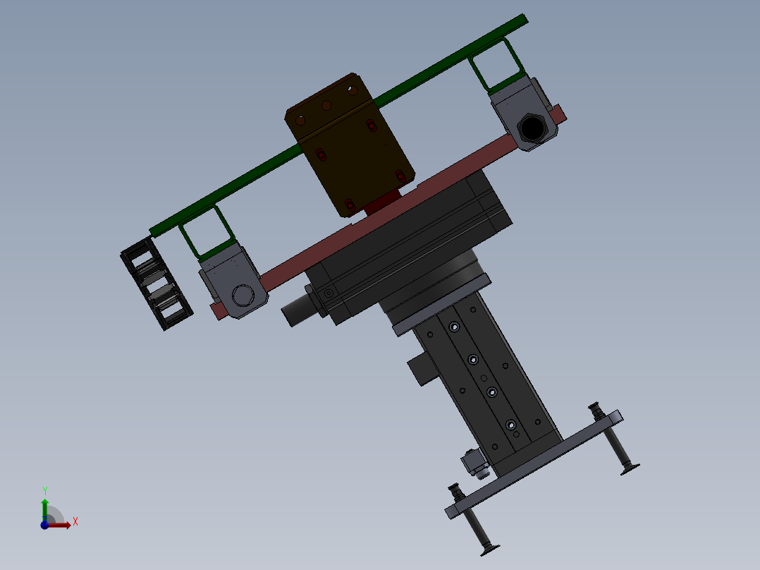 吸盘移载旋转机构sw18前视图