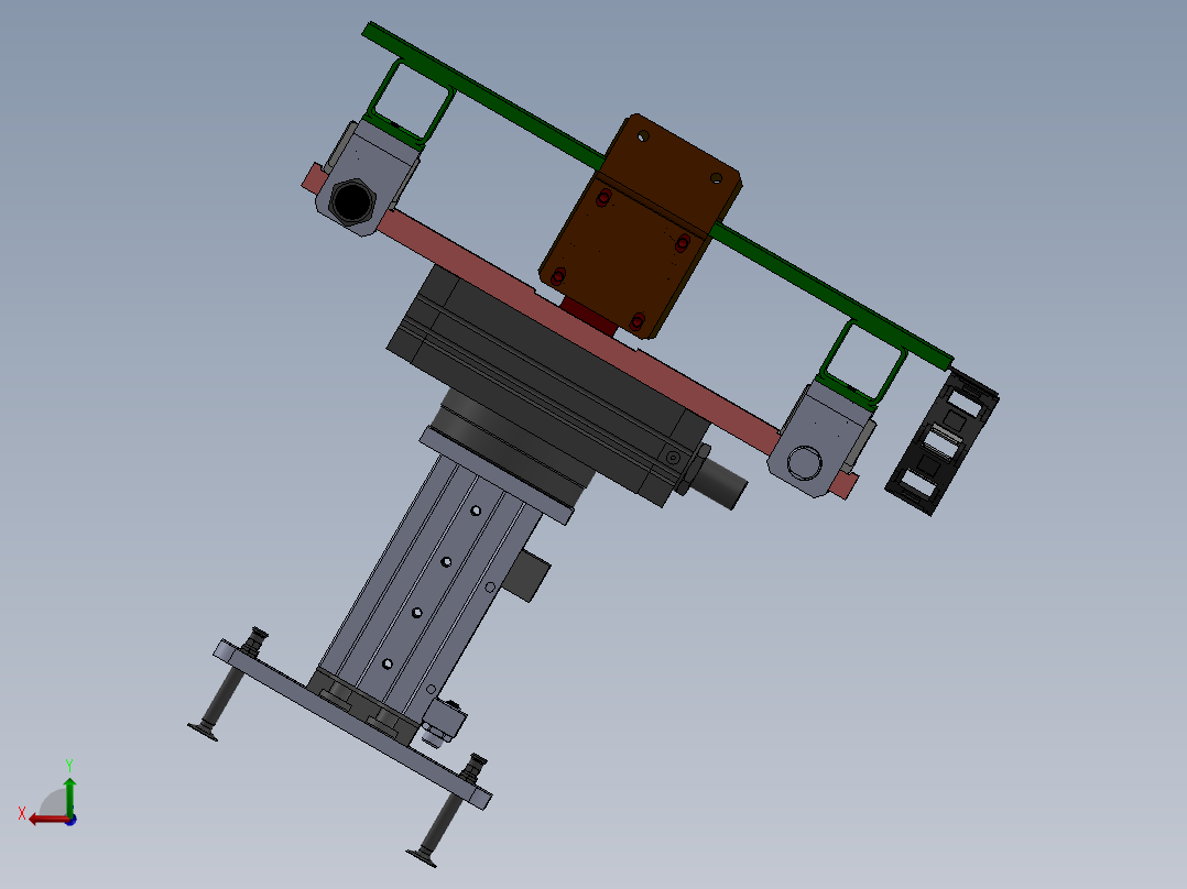 吸盘移载旋转机构sw18后视图