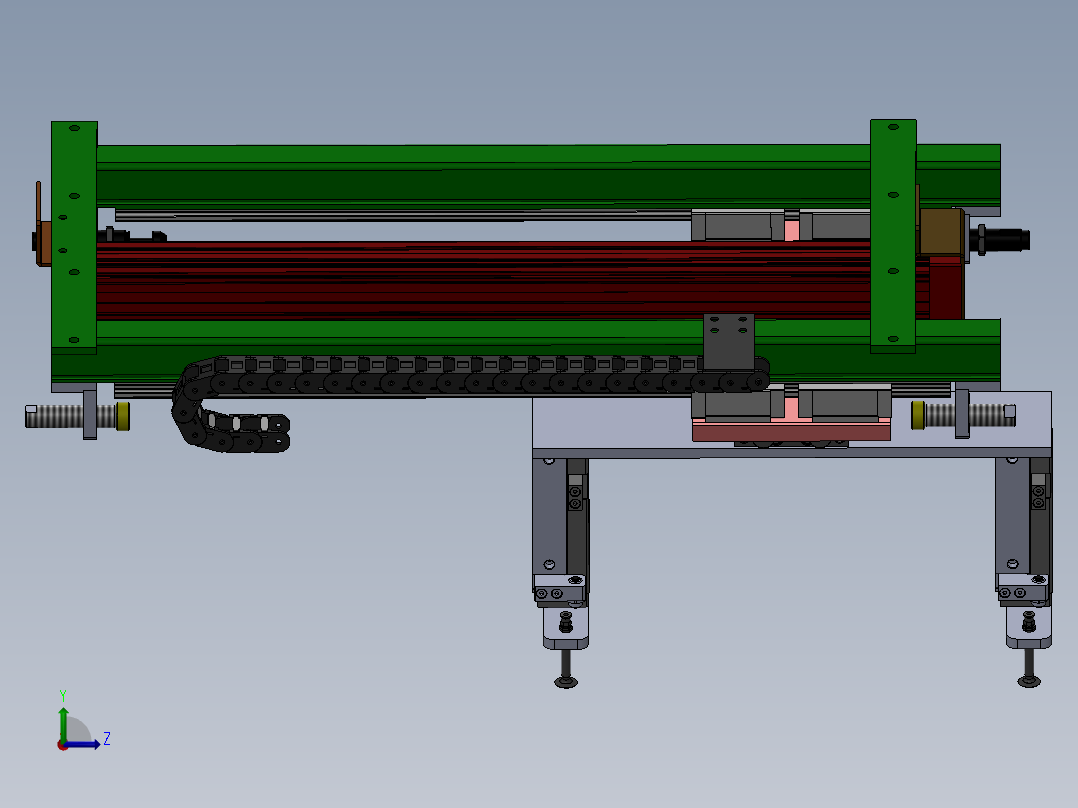 吸盘移载旋转机构sw18左视图