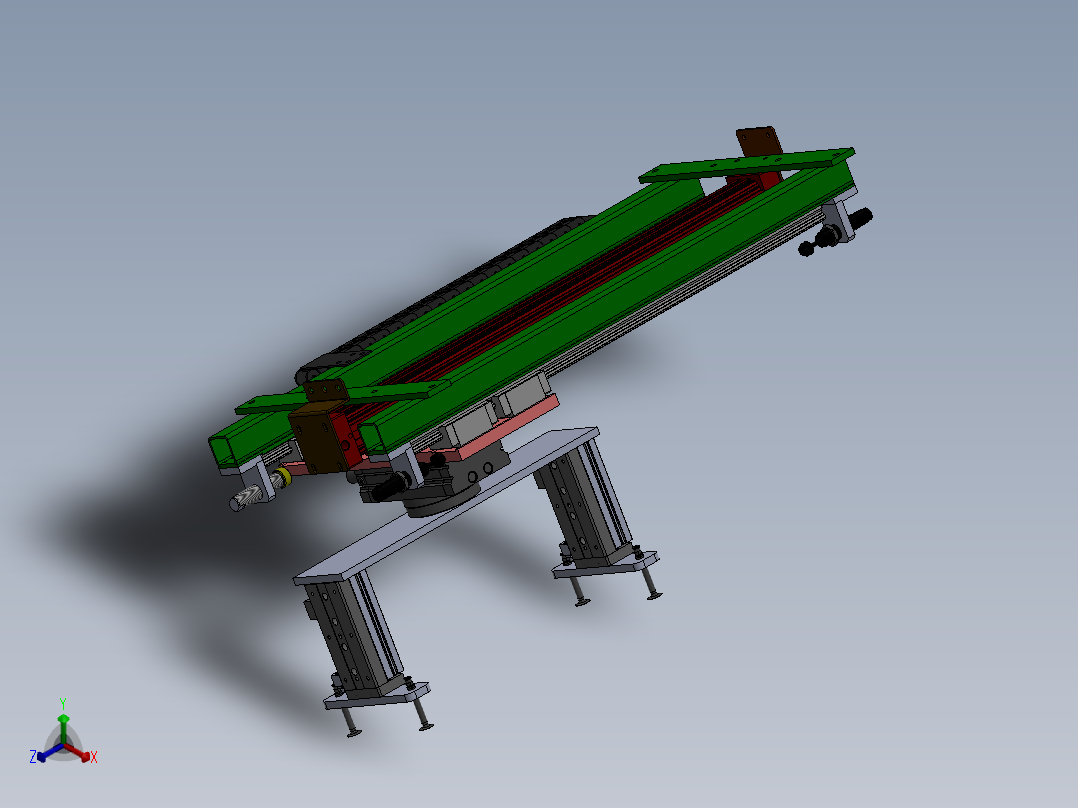 吸盘移载旋转机构sw18正等轴测图