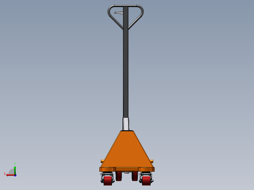 手动油压拖板车(sw12+说明书+爆炸图视频)后视图