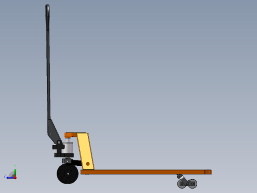 手动油压拖板车(sw12+说明书+爆炸图视频)右视缩略图