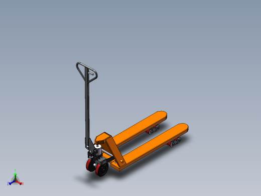 手动油压拖板车(sw12+说明书+爆炸图视频)正等轴测缩略图