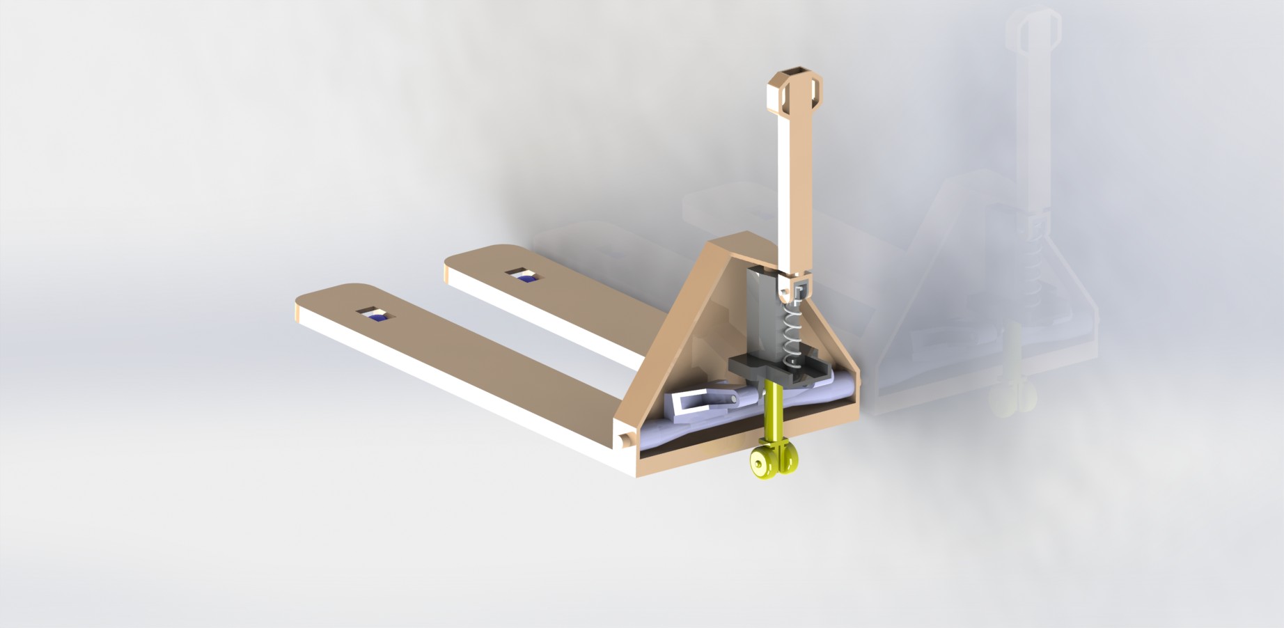 手动油压拖板车(sw12+说明书+爆炸图视频)
