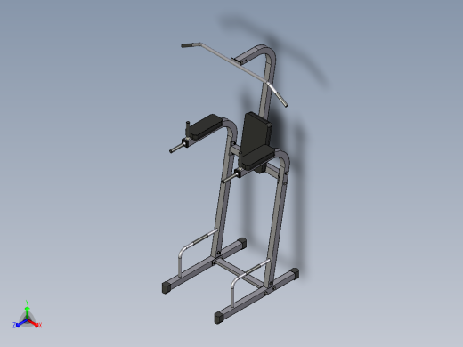 Body-Solid力量健身器械3D数模图纸 STP格式主视缩略图