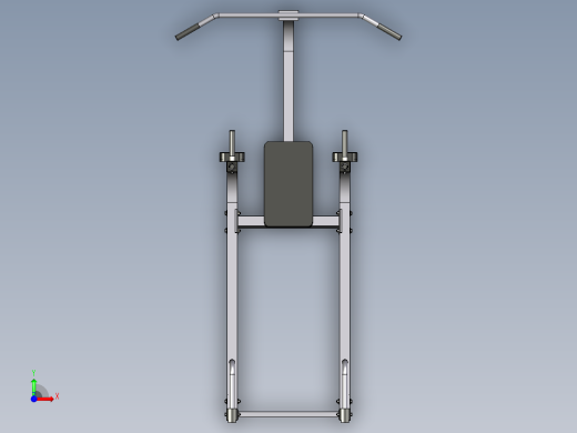 Body-Solid力量健身器械3D数模图纸 STP格式前视缩略图