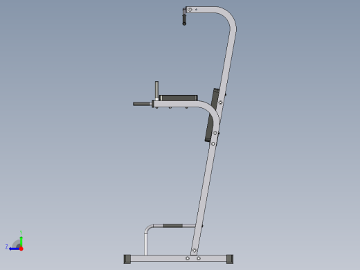 Body-Solid力量健身器械3D数模图纸 STP格式右视缩略图