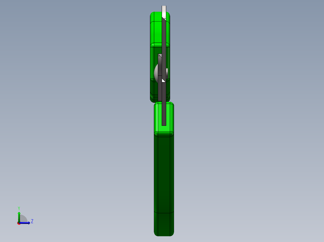 剪刀3D模型左视图