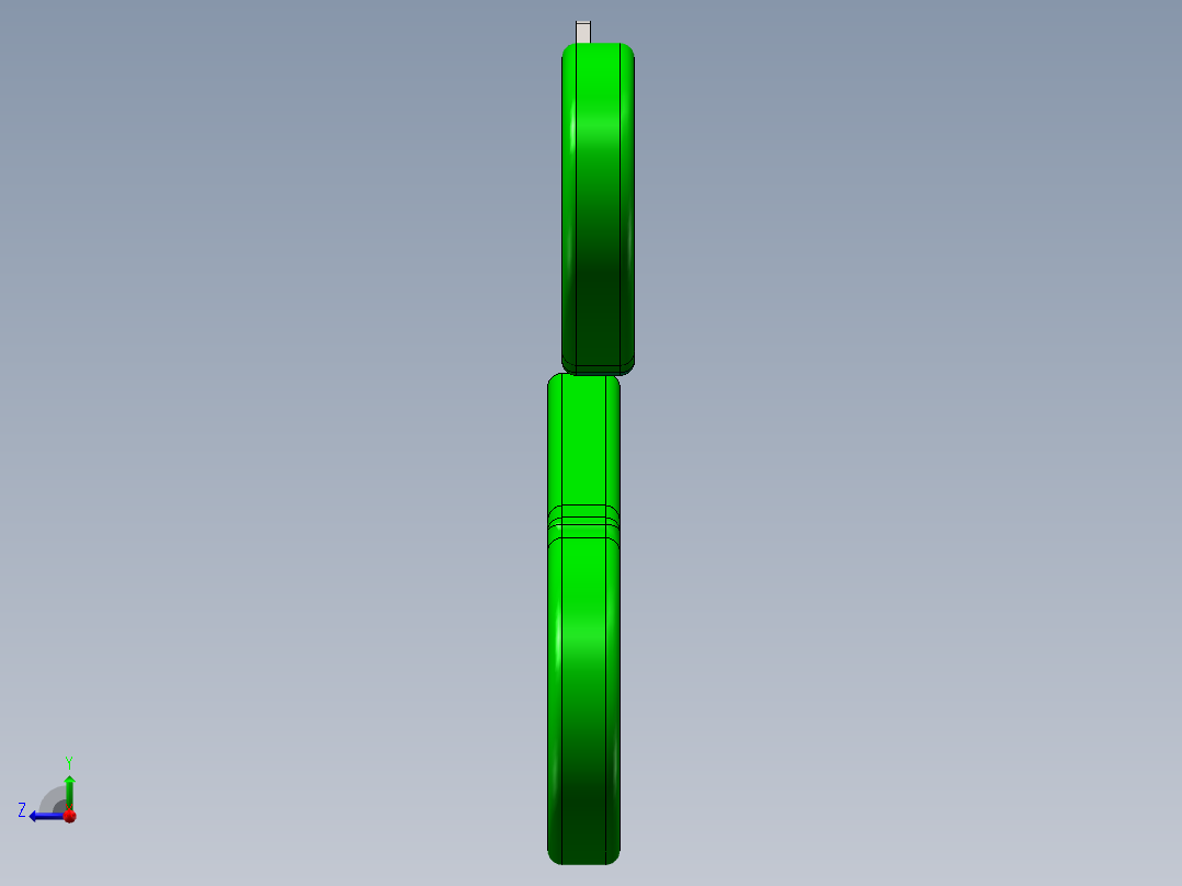 剪刀3D模型右视图