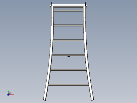 solidworks 简单人字梯建模（含全部特征，焊接构件前视缩略图