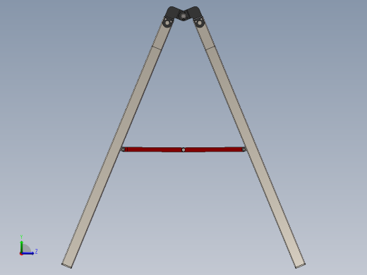 solidworks 简单人字梯建模（含全部特征，焊接构件左视缩略图