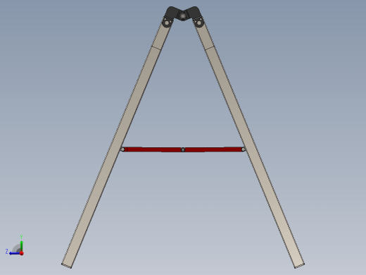 solidworks 简单人字梯建模（含全部特征，焊接构件右视缩略图